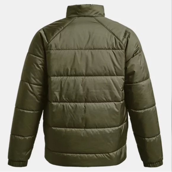 New Under Armour mens puffer green jacket size small - Picture 2 of 8